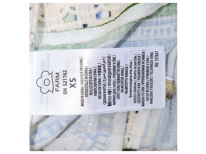 Camicia a maniche lunghe Farm Rio Multicolor Blend Linen Tropical Destination Print Multicolore - vista 6