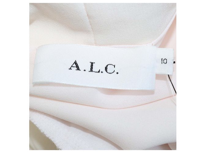 A.L.C. Mini-Kleid aus Polyester-Mischgewebe in Hellrosa mit langen Ärmeln und Taillenband Pink - Ansicht 5