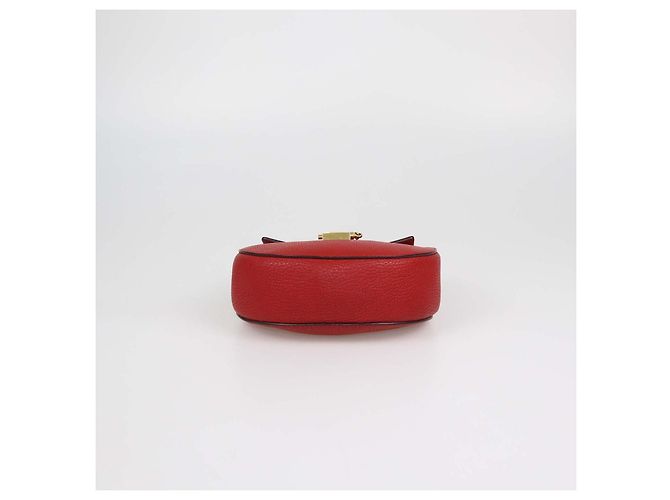 Chloé Borsa a tracolla Drew piccola in pelle rossa Chloe Rosso - vista 4