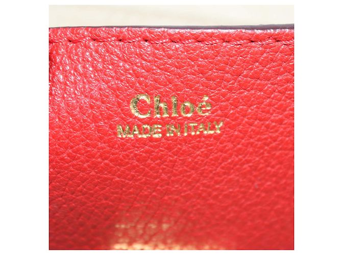 Chloé Borsa a tracolla Drew piccola in pelle rossa Chloe Rosso - vista 5