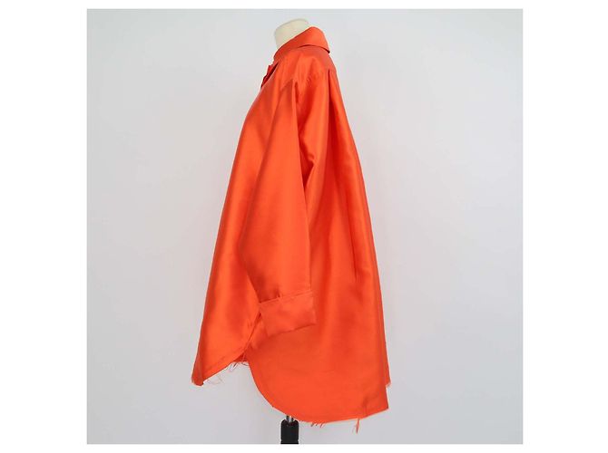 Marques Almeida Oversized-Hemd aus Polyester in Orange - Ansicht 2