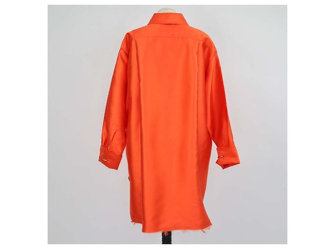 Marques Almeida Oversized-Hemd aus Polyester in Orange - Ansicht 3