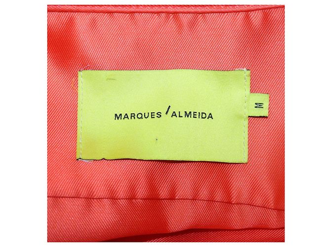 Marques Almeida Oversized-Hemd aus Polyester in Orange - Ansicht 5
