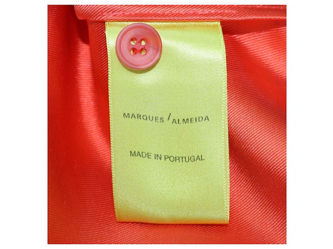 Marques Almeida Oversized-Hemd aus Polyester in Orange - Ansicht 6