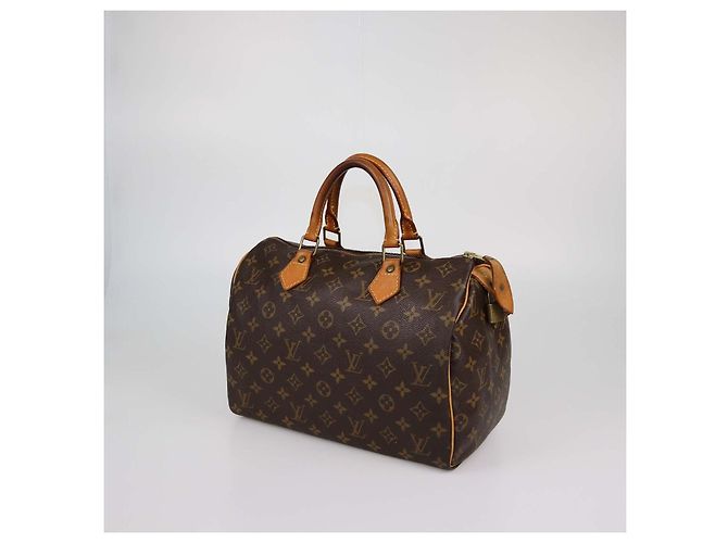 Borsa Louis Vuitton Monogram Canvas Speedy 30 Marrone - vista 2