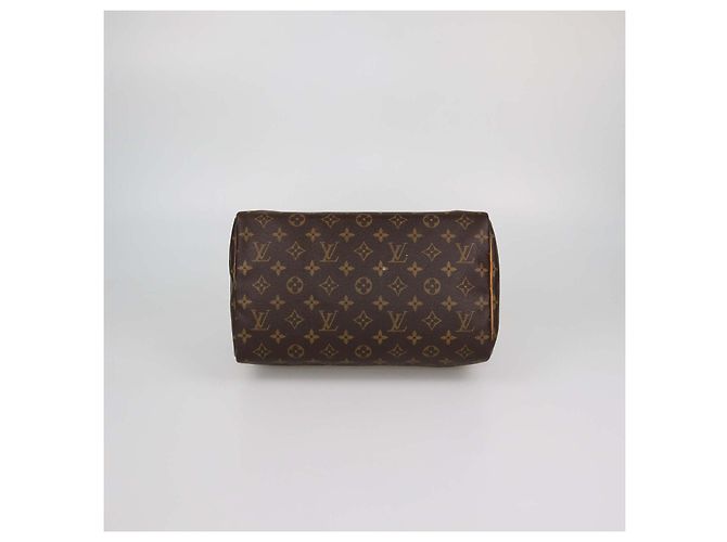 Borsa Louis Vuitton Monogram Canvas Speedy 30 Marrone - vista 4