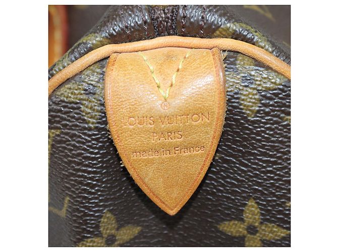 Borsa Louis Vuitton Monogram Canvas Speedy 30 Marrone - vista 5