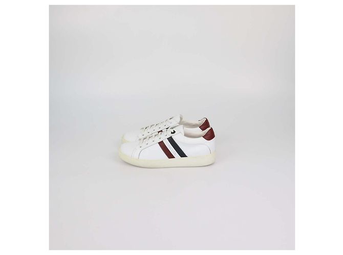 Sneakers basse Moncler in pelle bianca Bianco - vista 4
