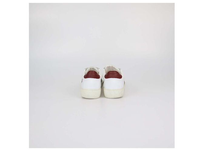 Sneakers basse Moncler in pelle bianca Bianco - vista 5