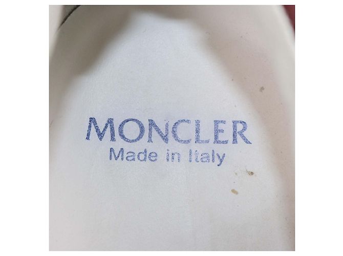 Sneakers basse Moncler in pelle bianca Bianco - vista 6