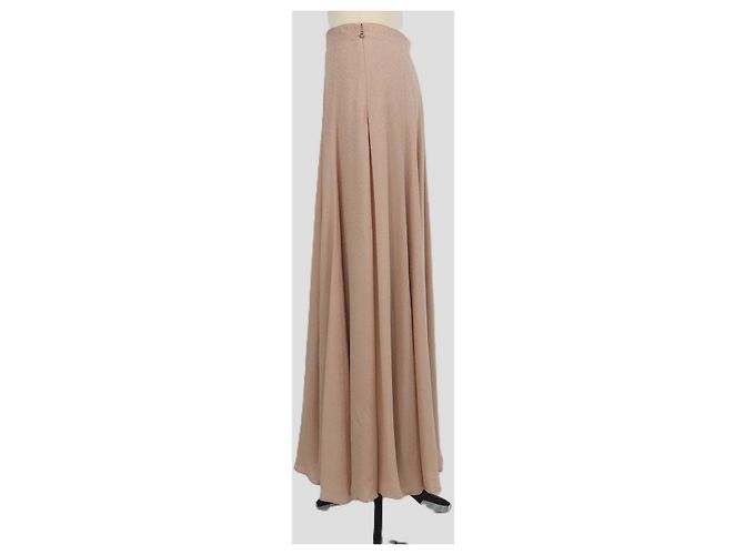 Falda Maxi Monika Loro Piana de Seda Beige Mandala Ceramic - vista 2