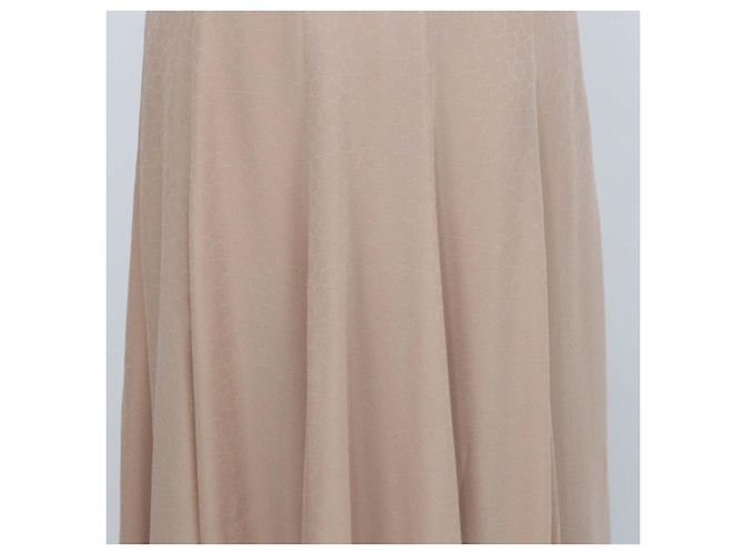 Falda Maxi Monika Loro Piana de Seda Beige Mandala Ceramic - vista 4