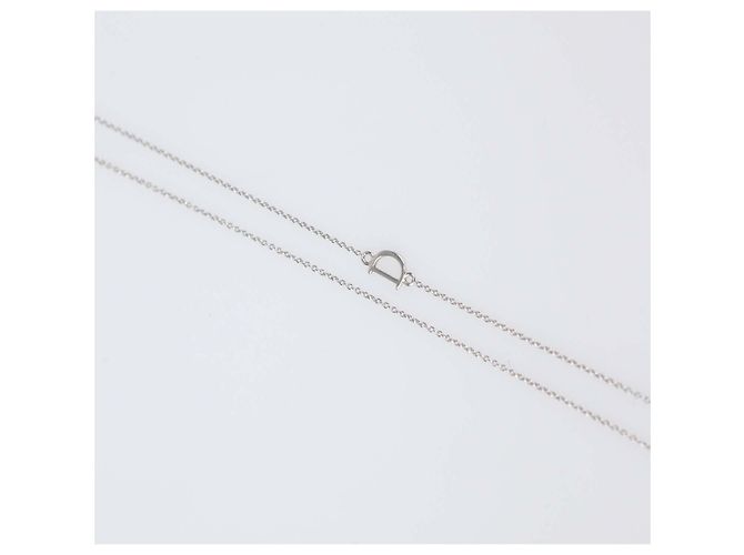 Collana con pendente Damiani Infinity in oro bianco 18K e diamanti D'oro - vista 3