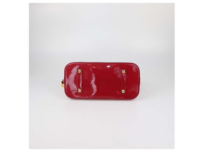 Borsa Louis Vuitton Indian Rose Monogram Vernis Alma PM Rosso - vista 4