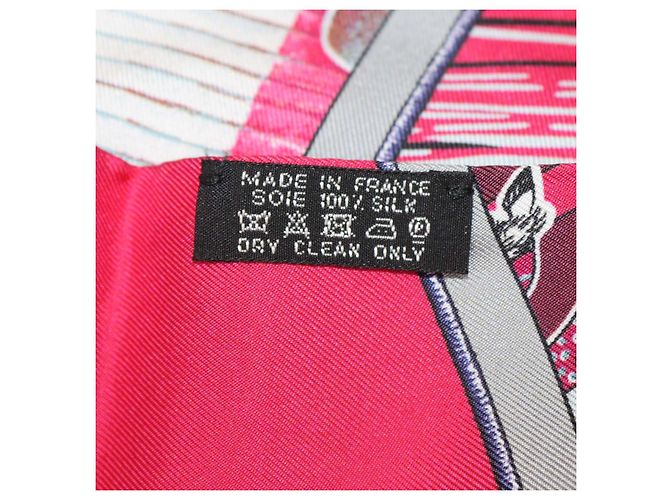 Hermès Hermes Multicolor Silk Carre en Carres Print Maxi Twilly Multicor - vista 7