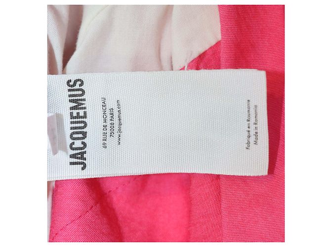 Jacquemus Le Raphia Mini-Kleid aus Viskosemischung in Rosa Pink - Ansicht 5