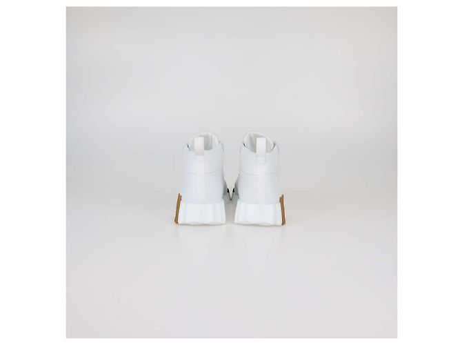 Hermès Sneakers Hip-Hop Hermes in pelle bianca e camoscio Bianco - vista 5