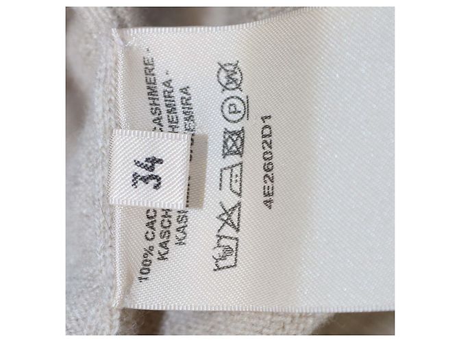 Hermès Hermes H-Lift Langarmpullover aus beigem Kaschmir - Ansicht 6