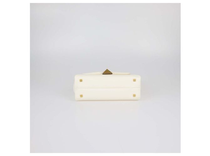 Borsa a mano Valentino Small One Stud in pelle avorio Bianco - vista 4