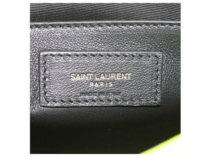 Borsa a tracolla Baby Niki in pelle stropicciata verde neon Saint Laurent - vista 5