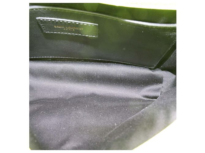 Borsa a tracolla Baby Niki in pelle stropicciata verde neon Saint Laurent - vista 6