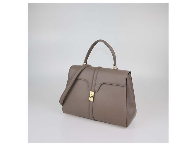 Céline Borsa Celine Medium 16 in pelle beige Grigio - vista 2