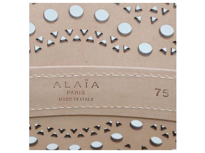 Alaïa Alaia Corsett-Gürtel aus schwarzem Leder mit Laserschnitt - Ansicht 6