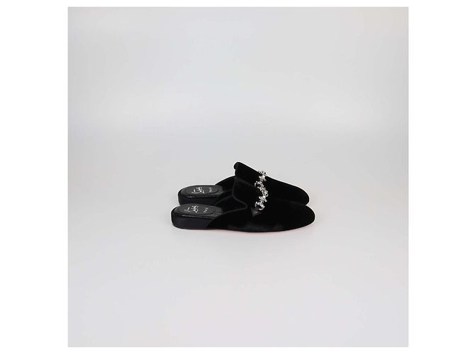 Mules Coolito decorate in velluto nero Christian Louboutin - vista 3