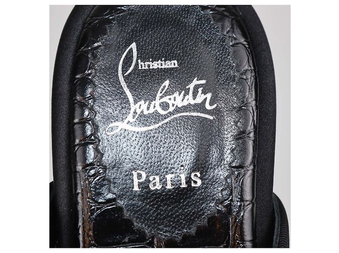 Mules Coolito decorate in velluto nero Christian Louboutin - vista 6