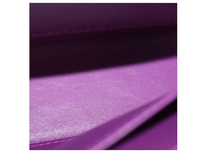 Hermès Borsa Hermes Mini Verrou Chaine in Veau Doblis Violet Porpora - vista 6