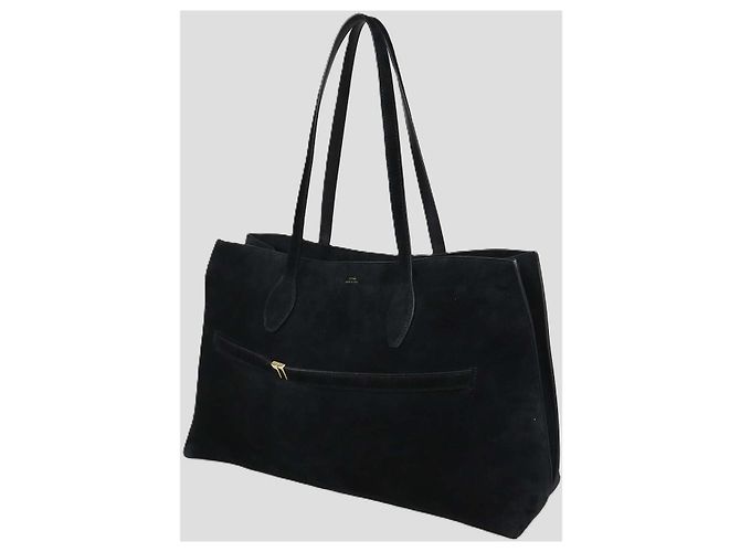 Totême Toteme Tote Lounge Cinturata in Camoscio Nero - vista 2