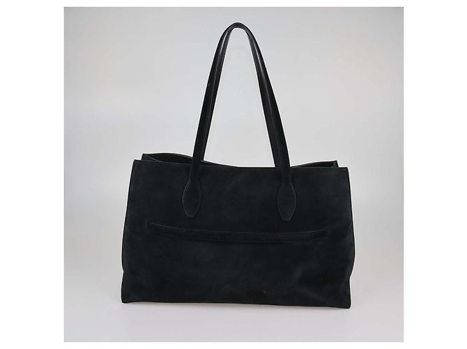 Totême Toteme Tote Lounge Cinturata in Camoscio Nero - vista 3