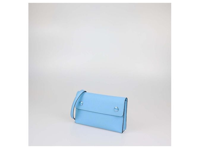 Hermès Borsa crossbody Hermesnap in pelle Epsom Blue Celeste Hermes - vista 2