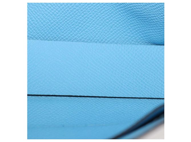 Hermès Borsa crossbody Hermesnap in pelle Epsom Blue Celeste Hermes - vista 6