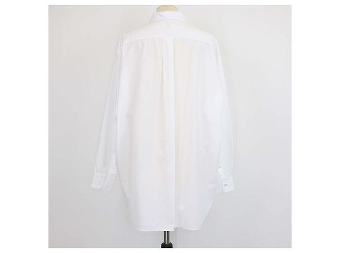 The Row Camicia oversize a maniche lunghe in popeline di cotone bianca Bianco - vista 3