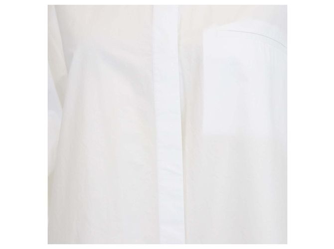 The Row Camicia oversize a maniche lunghe in popeline di cotone bianca Bianco - vista 4