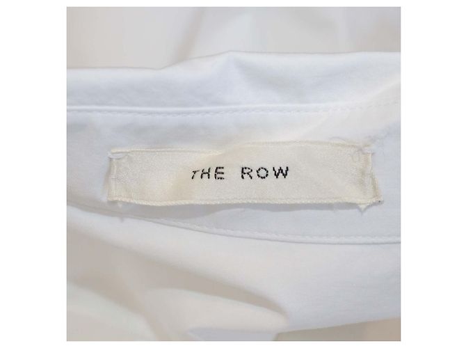 The Row Camicia oversize a maniche lunghe in popeline di cotone bianca Bianco - vista 5