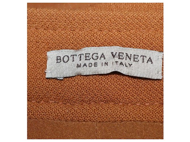 Gonna midi in lana marrone con bottoni Bottega Veneta - vista 5