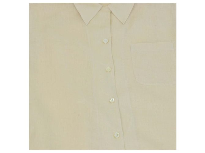 Conjunto de Camisa de Manga Corta y Pantalón de Lino Amarillo Loro Piana - vista 4