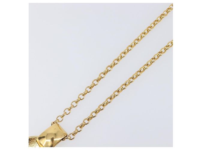 Collana CHANEL Metallo Tono Oro CC Auth bs36893M - vista 11