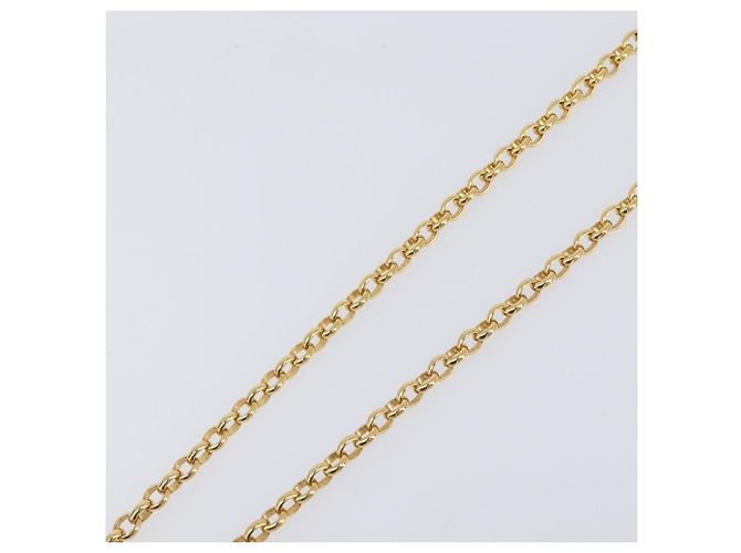 Collana CHANEL Metallo Tono Oro CC Auth bs36893M - vista 12
