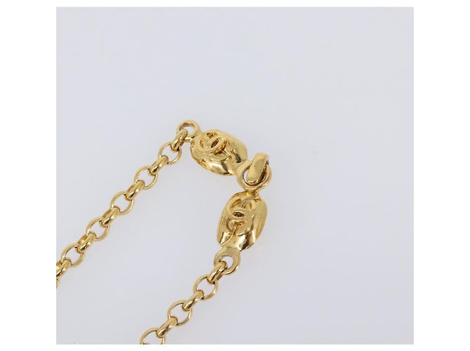 Collana CHANEL Metallo Tono Oro CC Auth bs36893M - vista 14