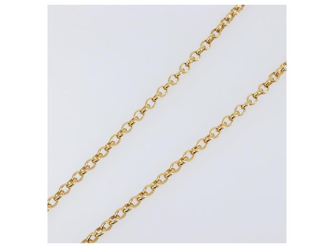 Collana CHANEL Metallo Tono Oro CC Auth bs36893M - vista 5