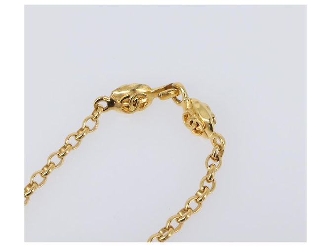 Collana CHANEL Metallo Tono Oro CC Auth bs36893M - vista 7