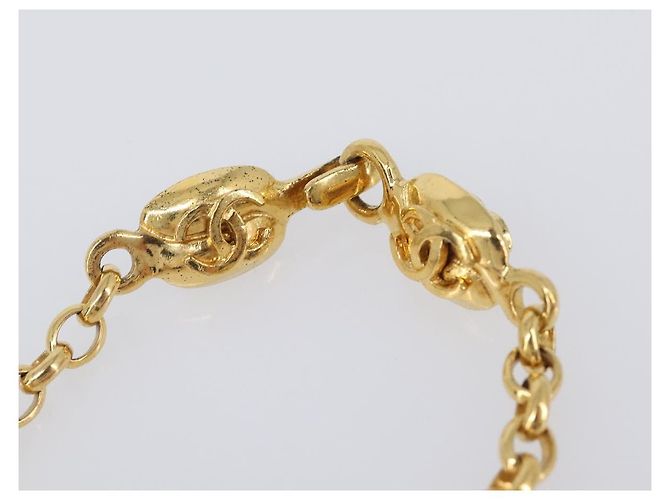 Collana CHANEL Metallo Tono Oro CC Auth bs36893M - vista 8