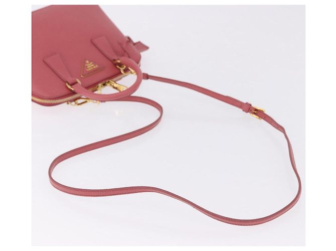 Bolso de mano PRADA Galleria Saffiano 2way Pink Gold Auth 199933V Rosa Dorado - vista 10