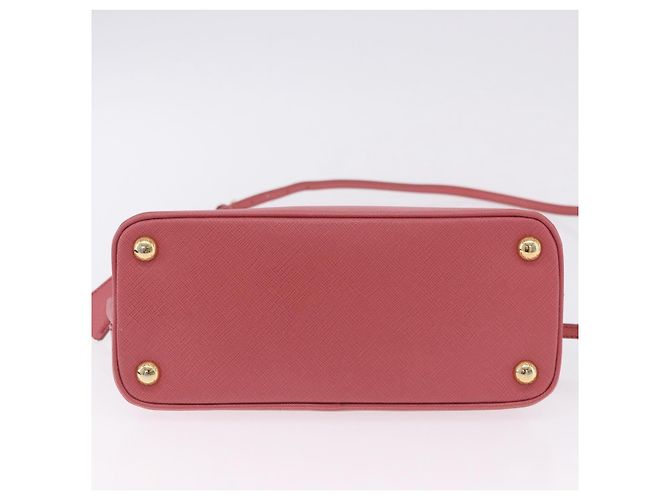 Bolso de mano PRADA Galleria Saffiano 2way Pink Gold Auth 199933V Rosa Dorado - vista 12