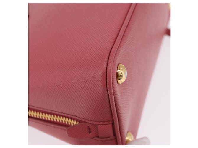 Bolso de mano PRADA Galleria Saffiano 2way Pink Gold Auth 199933V Rosa Dorado - vista 13