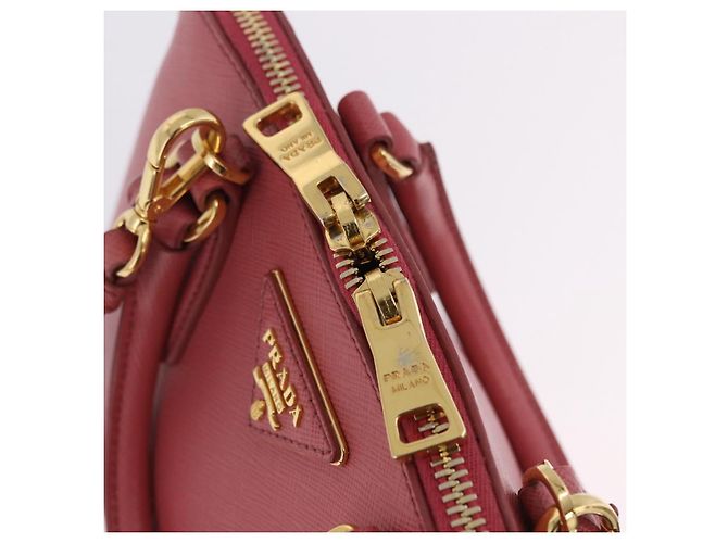 Bolso de mano PRADA Galleria Saffiano 2way Pink Gold Auth 199933V Rosa Dorado - vista 17