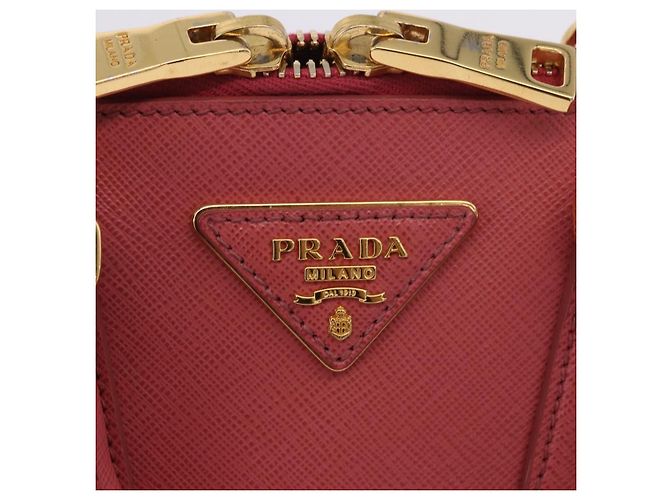 Bolso de mano PRADA Galleria Saffiano 2way Pink Gold Auth 199933V Rosa Dorado - vista 18